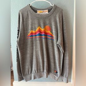 Aviator Nation 2021 Aspen Jazz Festival crew neck sweatshirt gray XXL (2XL)